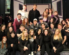 HOLLYWOOD ACTOR GIVES ACTING TIPS AT LEICESTERSHIRE SCHOOL