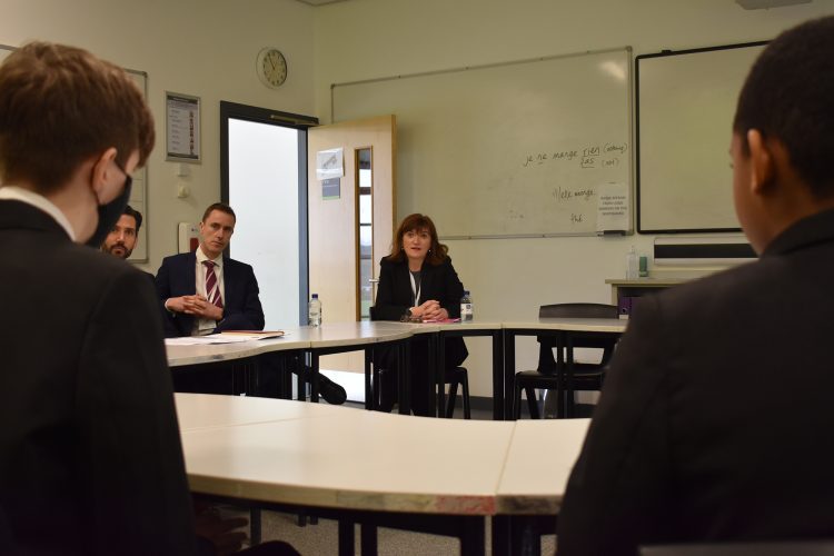 Leicester Time: BARONESS MORGAN VISITS LEICESTER SCHOOL TO TALK CAREERS WITH STAFF AND STUDENTS