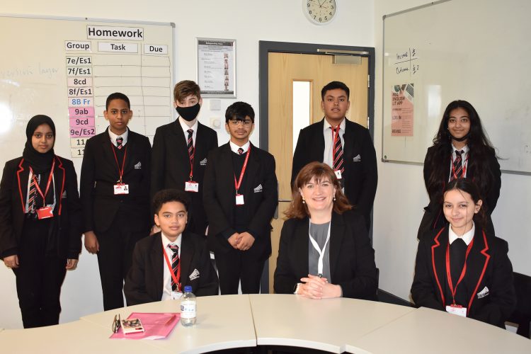 Leicester Time: BARONESS MORGAN VISITS LEICESTER SCHOOL TO TALK CAREERS WITH STAFF AND STUDENTS