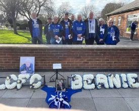 Leicester Time: VIDEO: FOXES BRAVE STORM EUNICE FOR FUNERAL OF 'SUPERFAN' LIAM MCNULTY
