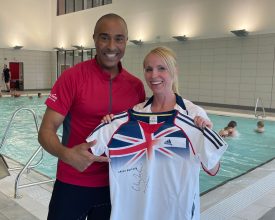COLIN JACKSON EMBRACES FACILITIES AT NEW WHITWICK AND COALVILLE LEISURE CENTRE