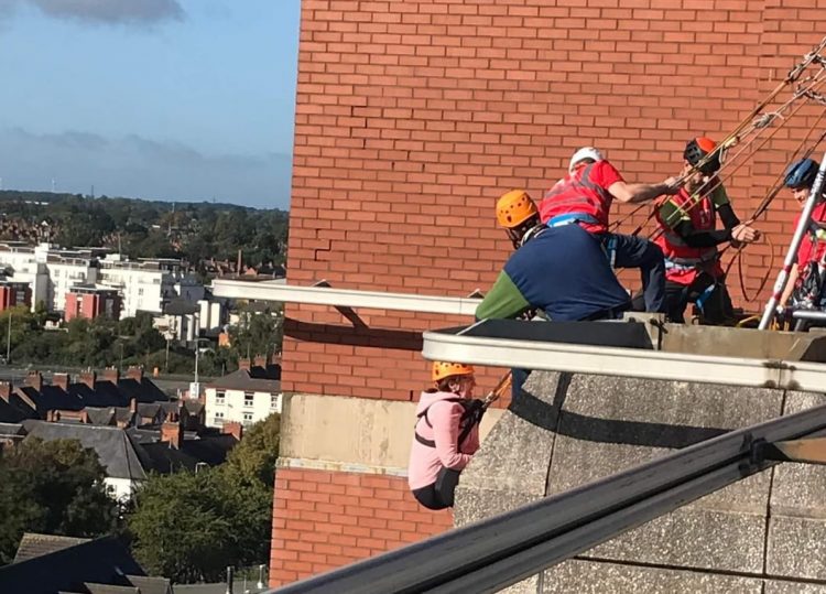Leicester Time: BIG ABSEIL RAISES OVER £20,000 FOR LEICESTER HOSPITALS CHARITY