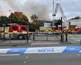 Leicester Time: BUS STOPS MOVED TEMPORARILY AS A RESULT OF MAJOR CITY CENTRE FIRE