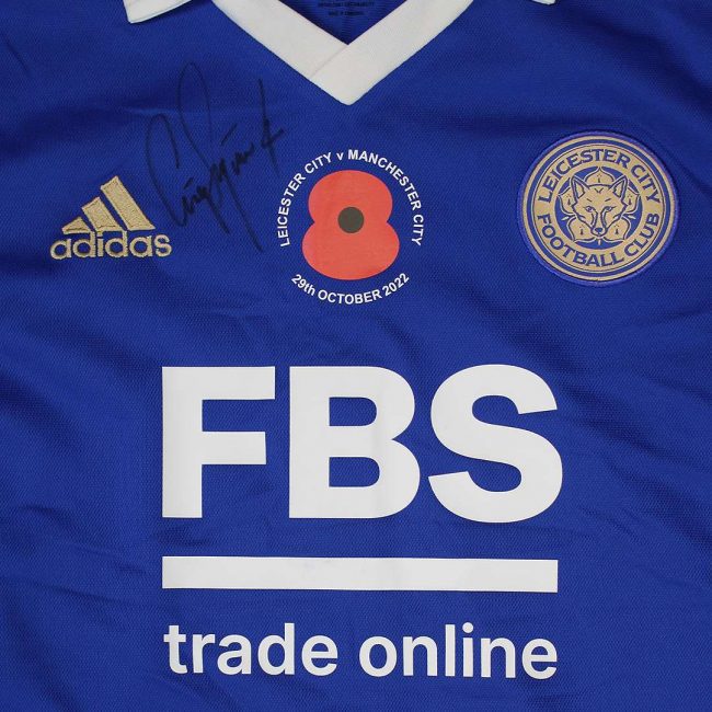Leicester Time: SIGNED LEICESTER CITY SHIRTS UP FOR AUCTION TO RAISE FUNDS FOR POPPY APPEAL