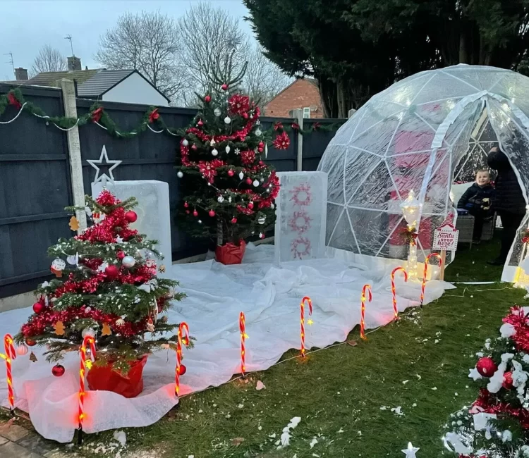 Leicester Time: Leicester Family "Over the Moon" After Winning Festive Garden Makeover