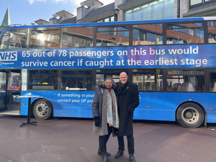 Leicester Time: Local Cancer Survivors Share Stories in City as Part of Disease Bus-ting Campaign