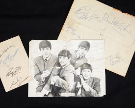 Beatles Autographs to be Auctioned in 60th Anniversary Week of First Leicester Gig