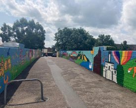 Railway Bridge Gets Colourful Make Over to Stop People Trespassing on Tracks in South Wigston