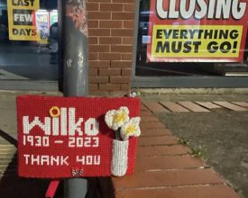 Tribute to Syston’s Wilko Store Left by Mysterious ‘Knitting Banxy’
