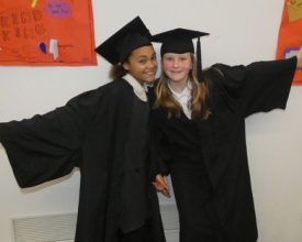 Primary pupils graduate before University of Leicester students