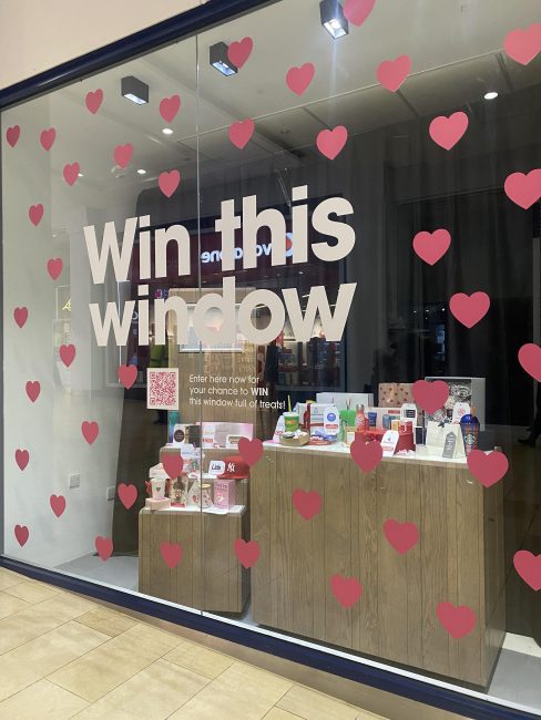 Leicester Time: Leicester Highcross launches its Valentine's 'Win the Window' competition