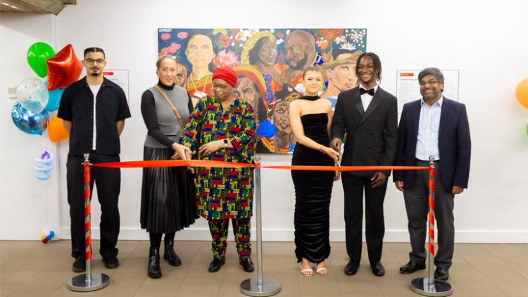 Leicester Time: Windrush mural Unveiled at Leicester's David Wilson Library