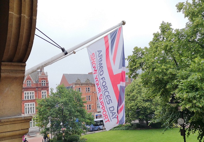 Leicester Time: Flag raising ceremony to mark Armed Forces Week