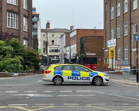 Arrest after two men stabbed in Leicester city centre