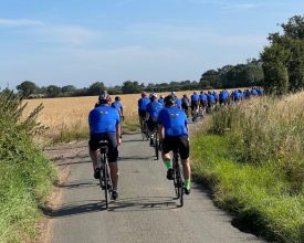 Leicestershire police officers complete 180 mile ride to remember fallen colleagues