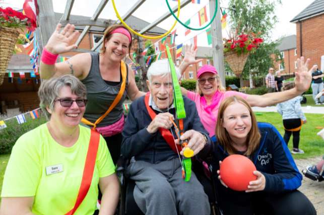 Leicester Time: Going for gold! Quorn care home enjoys a day of sport