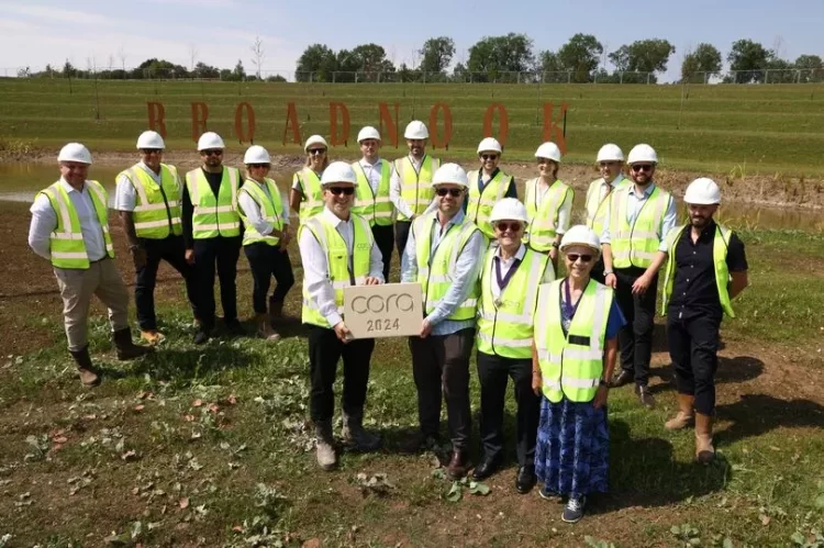 Leicester Time: Building begins at Broadnook with groundbreaking ceremony