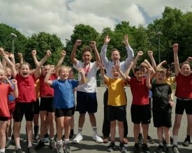 Loughborough Para-Athlete Thomas Young MBE inspires children at former primary school