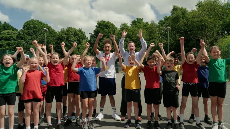 Leicester Time: Loughborough Para-Athlete Thomas Young MBE inspires children at former primary school