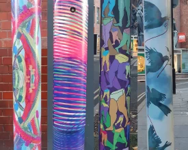 Local Artists’ Creations Brighten Cultural Quarter with New Lamp-Post Art