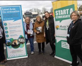 Truck stop event offers mental health support on M1