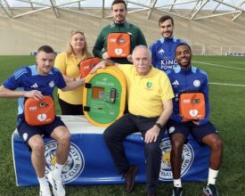 Leicester City Players Unite to Fund Life-Saving Defibrillators in Heartwize Partnership