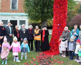 Handmade Poppy Displays Adorn Loughborough Ahead of Remembrance Sunday