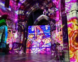 Stunning Sound and Light Installation Transforms Leicester Cathedral