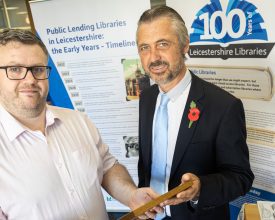 History on tour as centenary library display travels across Leicestershire