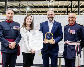 Lord Lieutenant Presents King’s Award to Michael Smith Switchgear at Leicester Ceremony