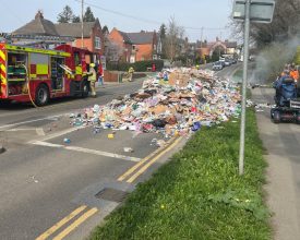 Recycling Lorry Fire Prompts Safety Warning from Blaby District Council